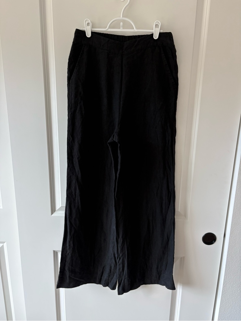 Effortless Black Wide-Leg Lounge Pants
